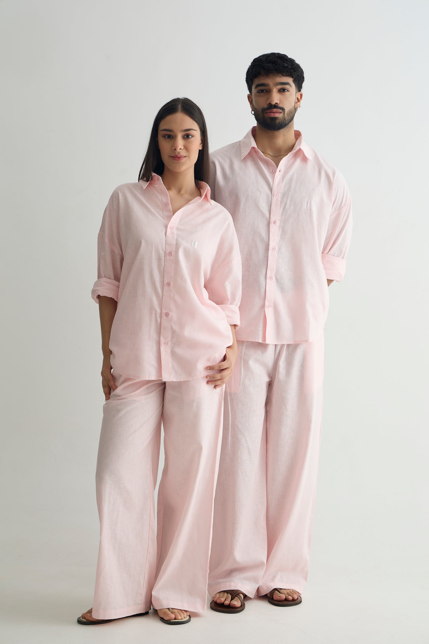 Baby Pink Linen Set