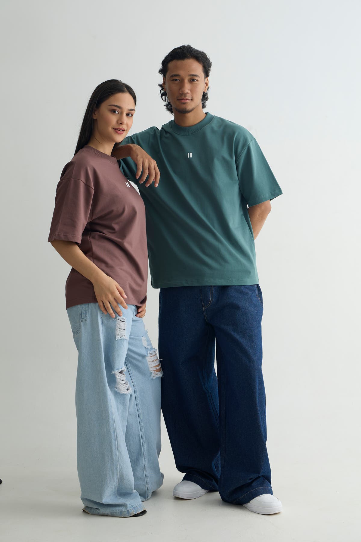 Chapter2Drip Everyday Old Rose & Teal t-shirt duo