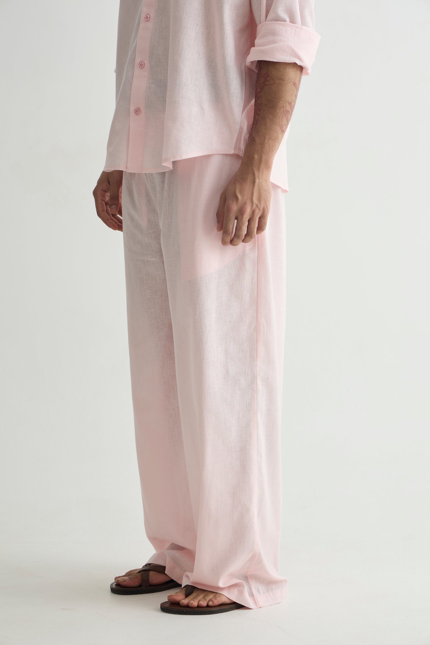 Baby Pink Linen Set