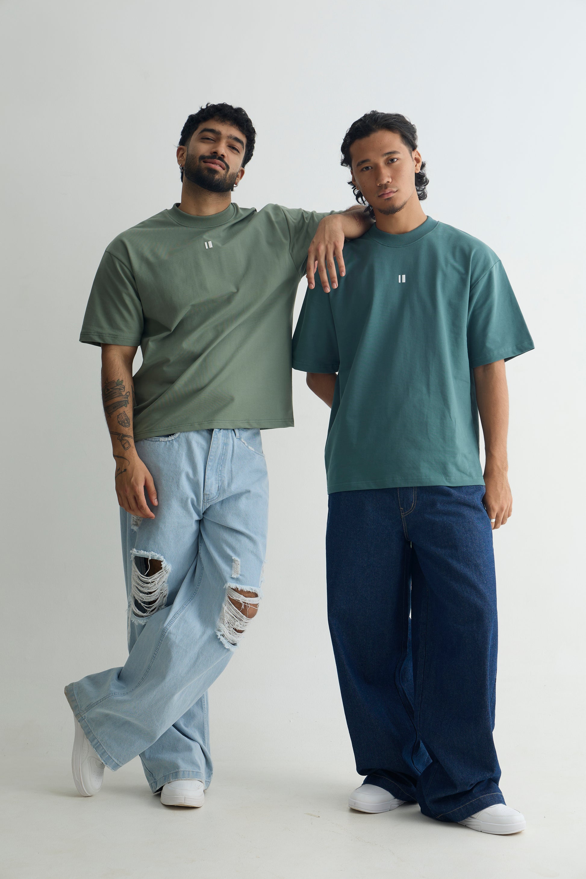 Chapter2Drip Everyday Sage & Teal t-shirt duo — view 4