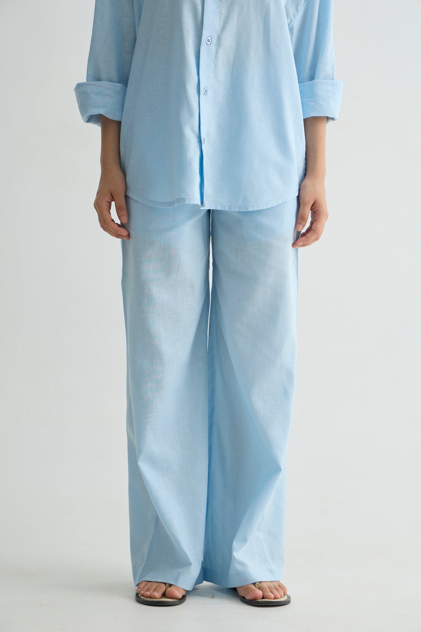 Sky Blue Linen Set