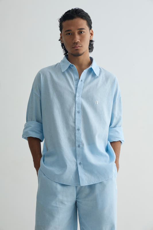 Chapter2Drip Sky Blue linen set — view 2
