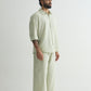 Chapter2Drip Sage Olive linen shirt — view 4