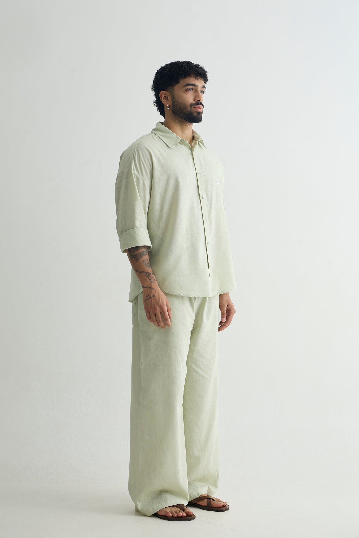 Sage Olive Linen Set