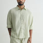 Chapter2Drip Sage Olive linen shirt — view 2