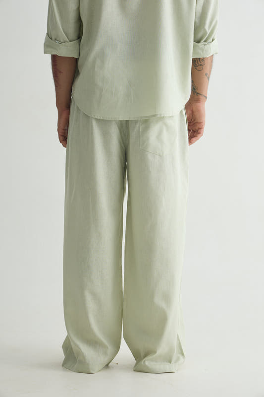 Sage Olive Linen Pants