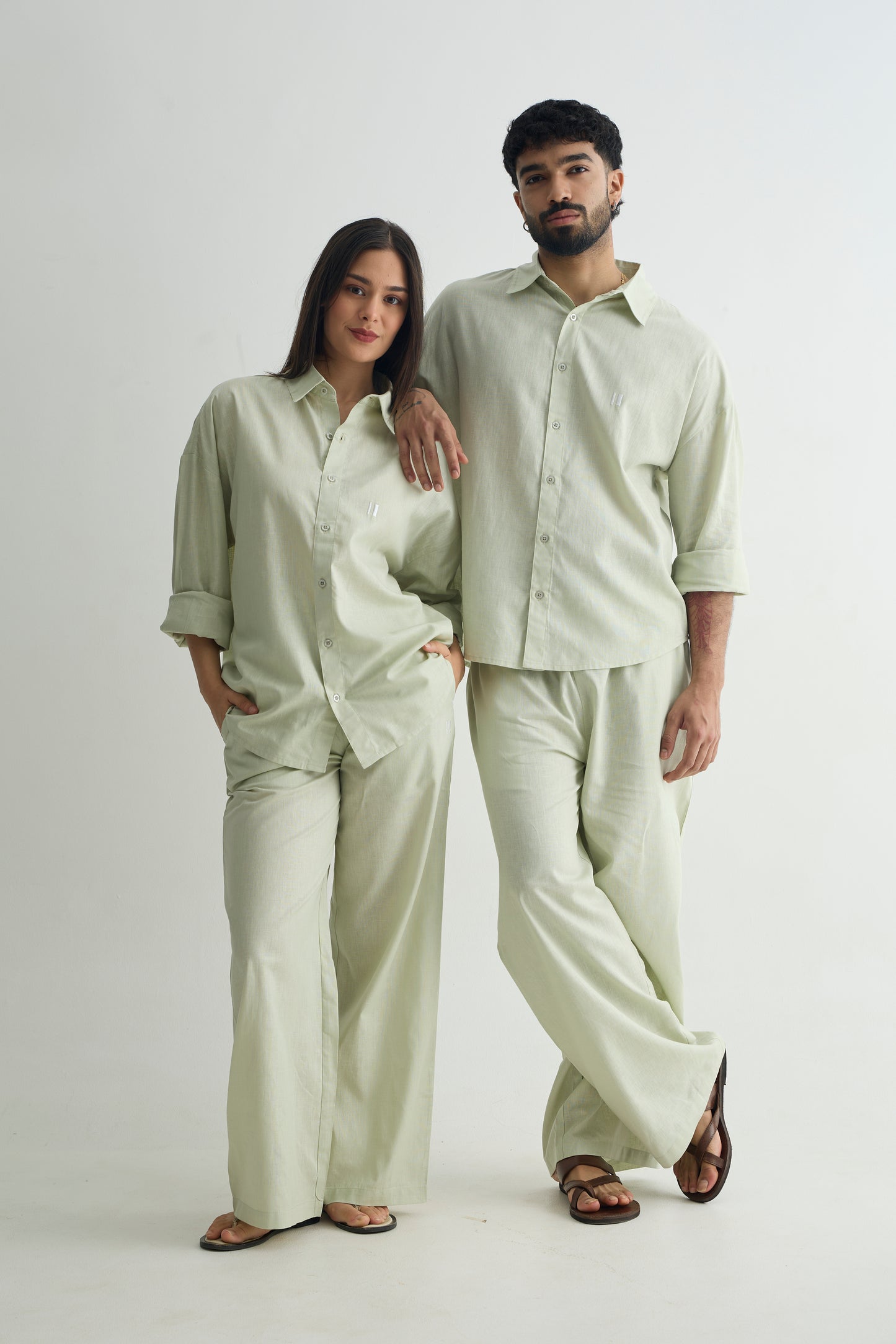 Sage Olive Linen Set