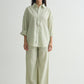 Chapter2Drip Sage Olive linen shirt — view 3