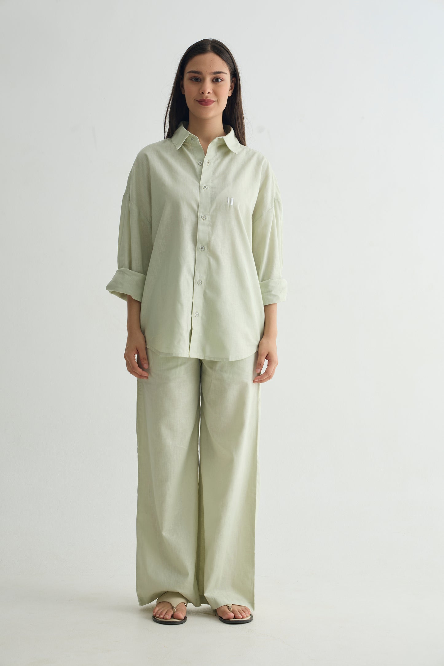Sage Olive Linen Set