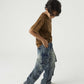 Stone Wash Denim Cargo