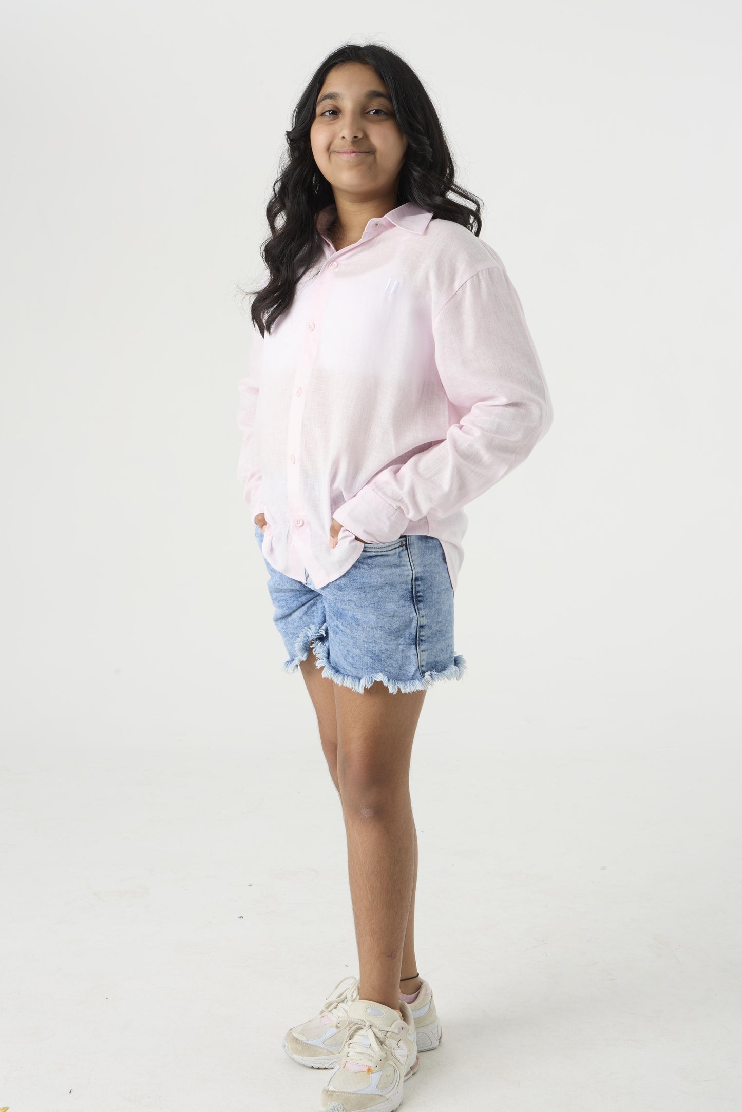 Baby Pink Linen Shirt