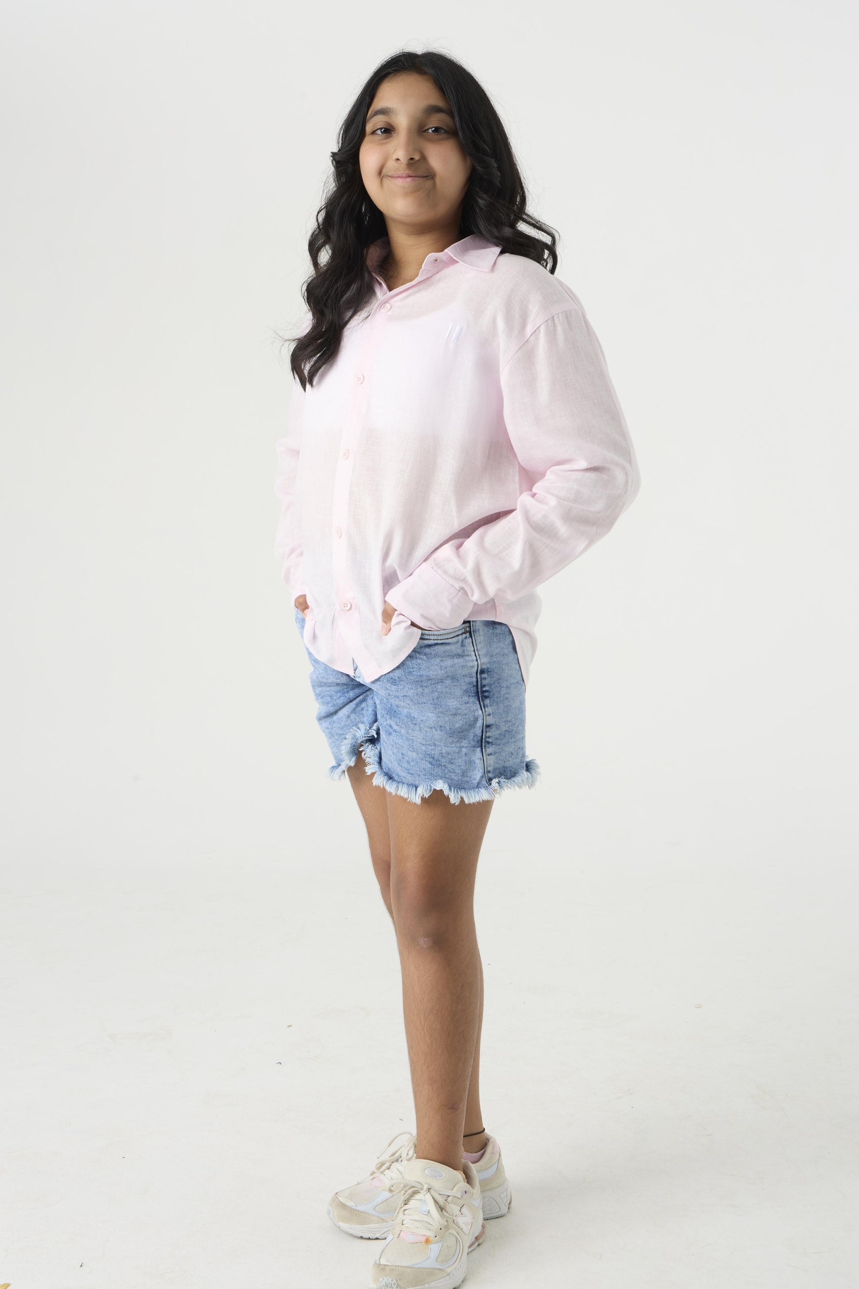 Baby Pink Linen Shirt