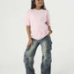 Light Pink Solid T-Shirt
