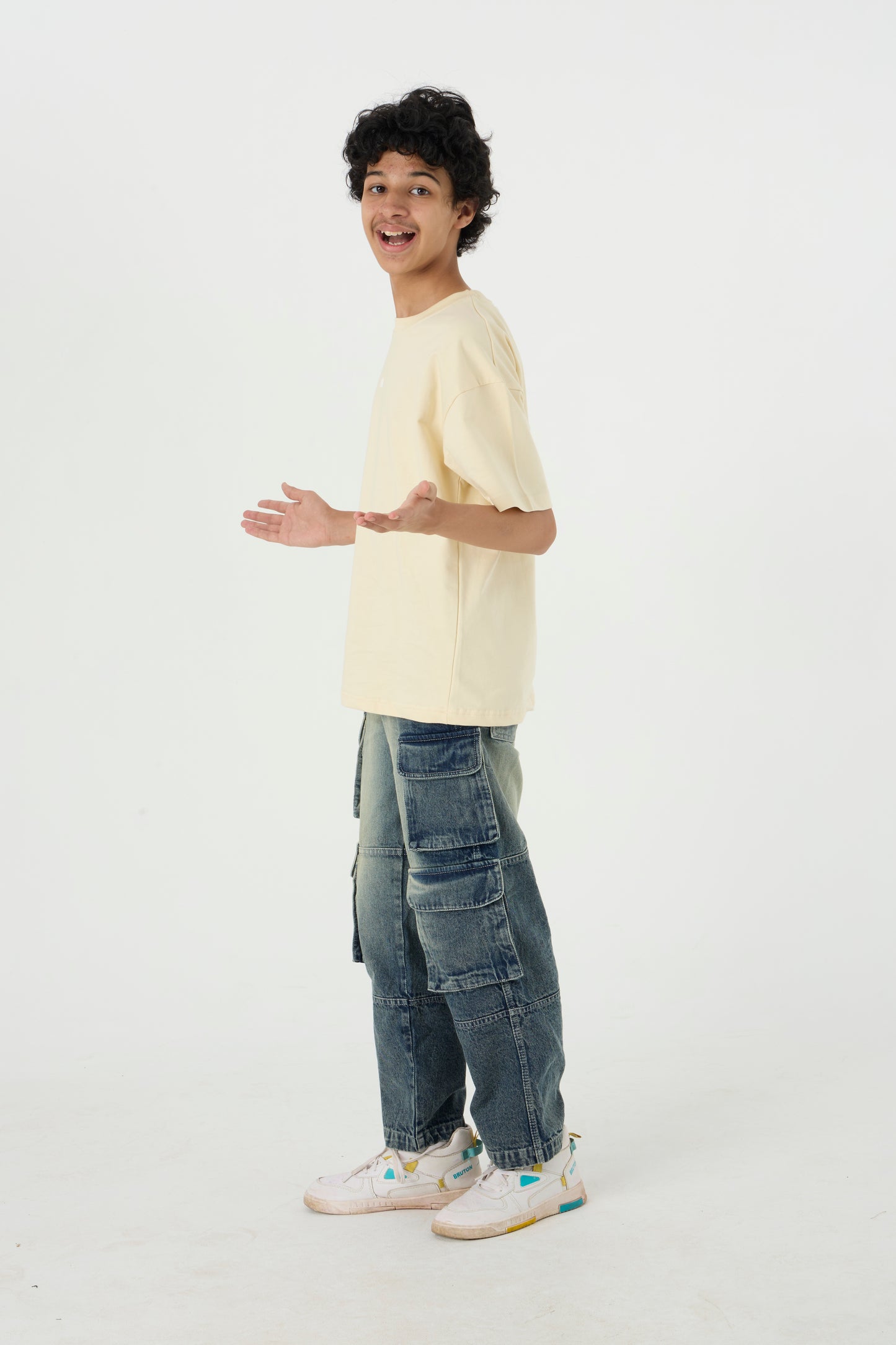 Chapter2Drip Sand solid t-shirt (Jr) — view 5