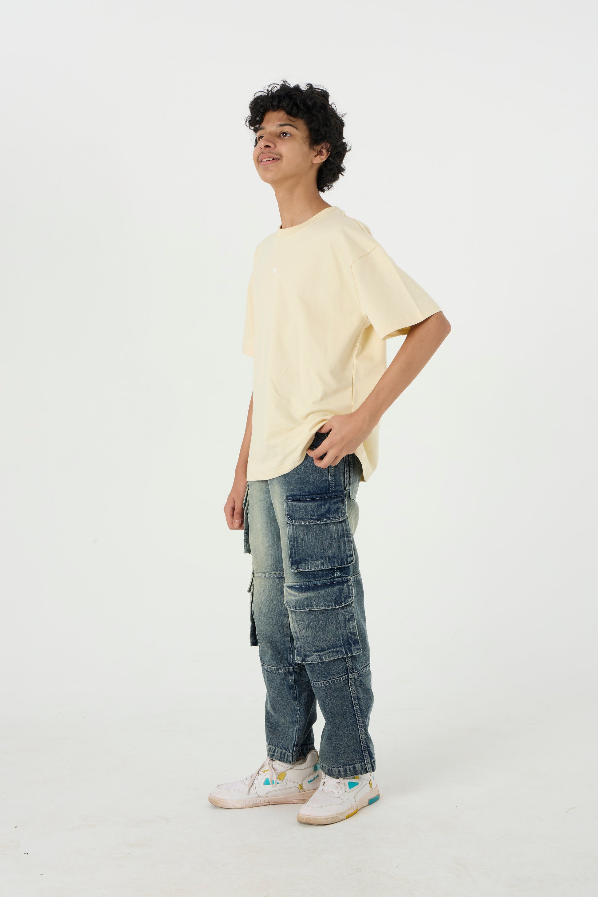 Chapter2Drip Sand solid t-shirt (Jr) — view 3