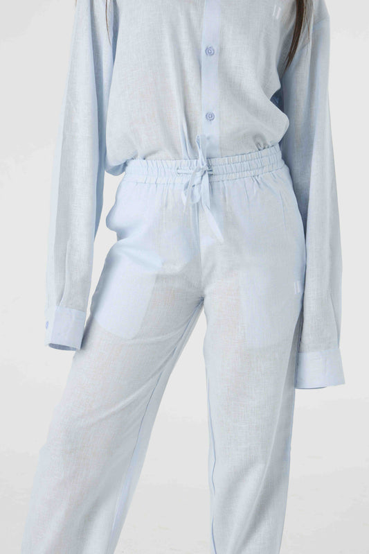 Light Blue Linen Pants