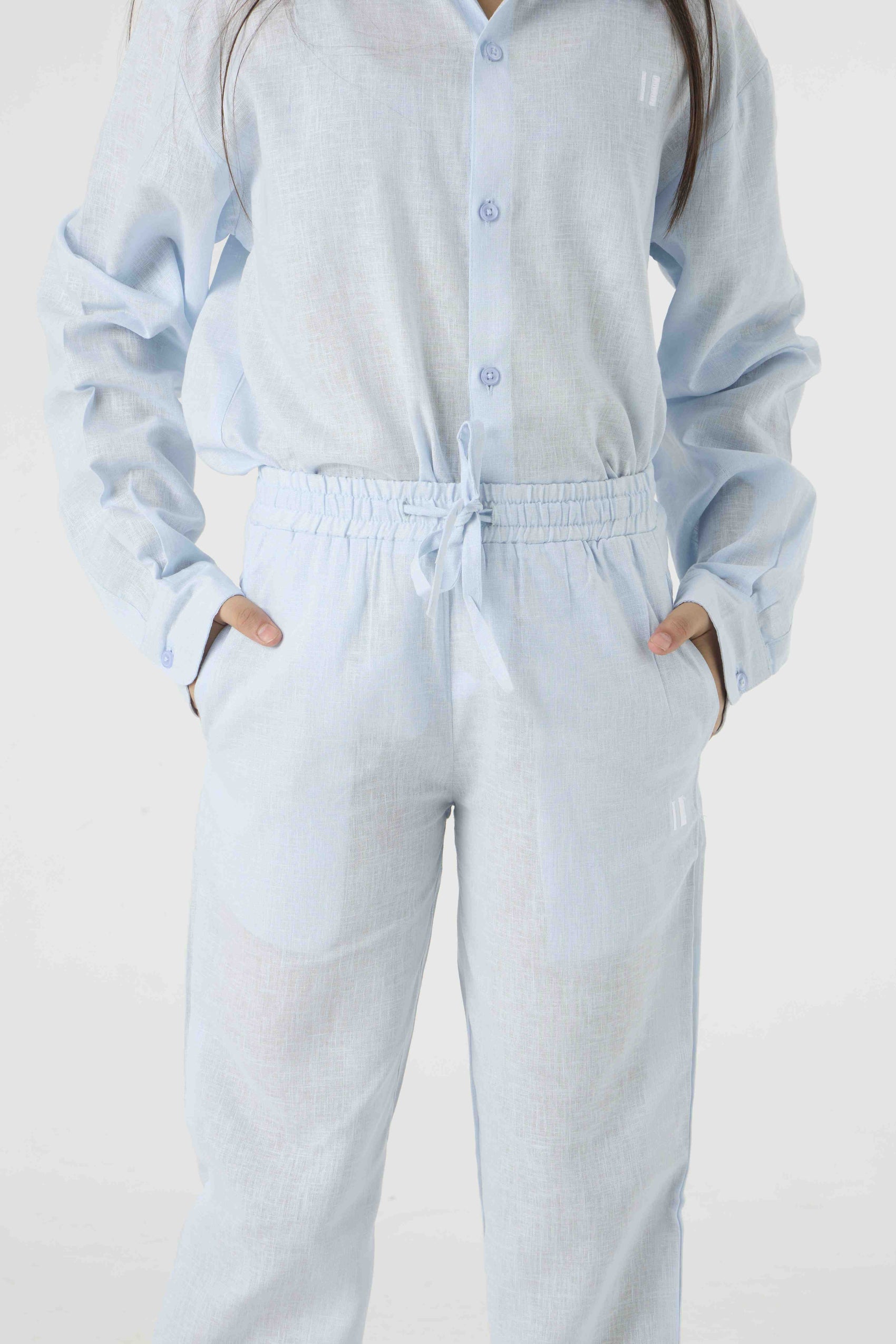Light Blue Linen Pants