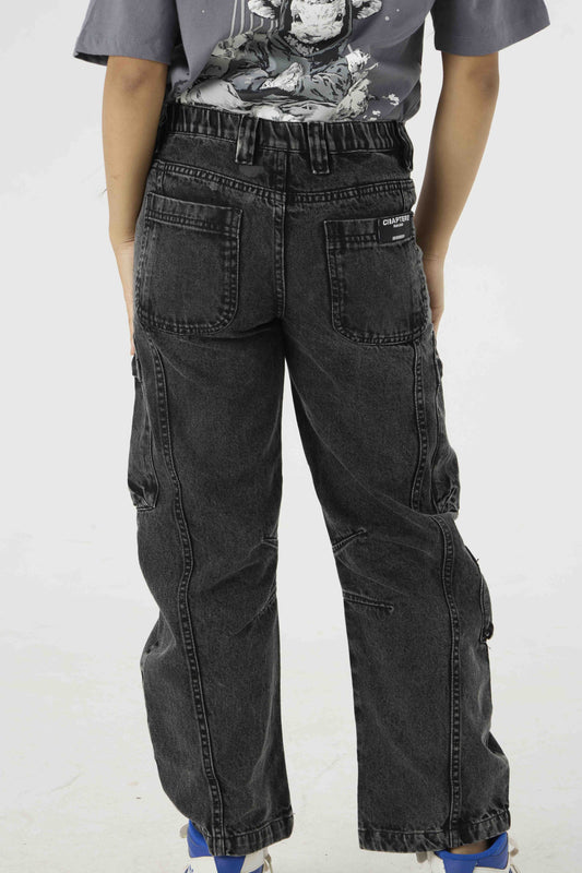 Charcoal Baggy Cargo