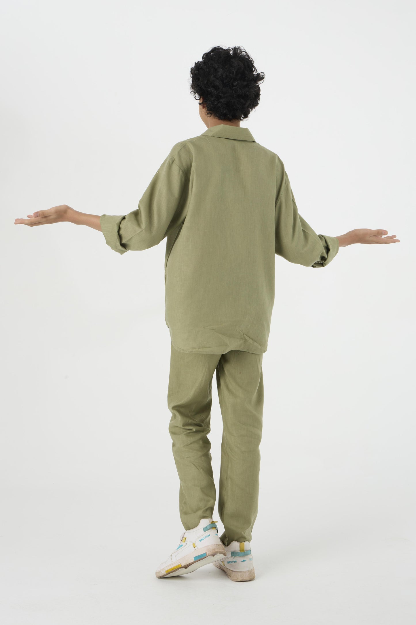 Chapter2Drip Olive linen set (Jr) — view 3