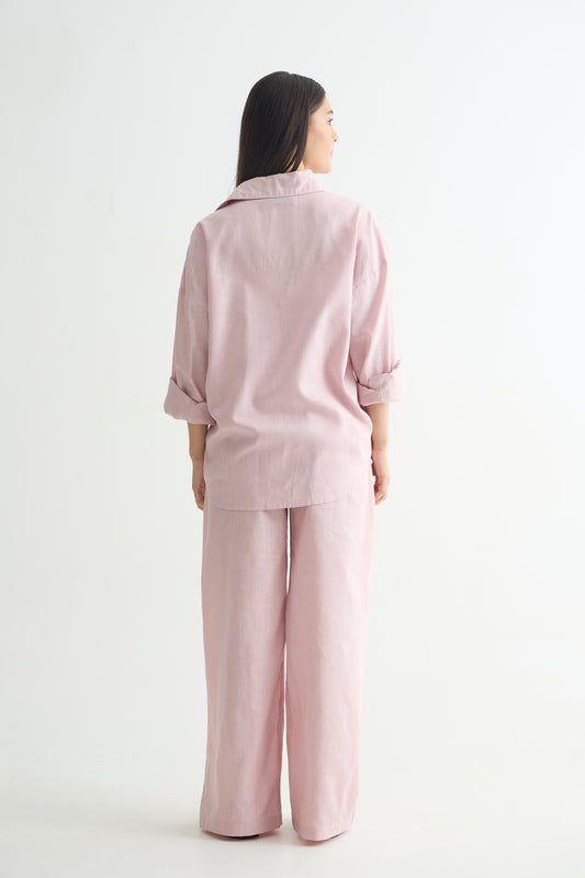 Mauve Linen Shirt