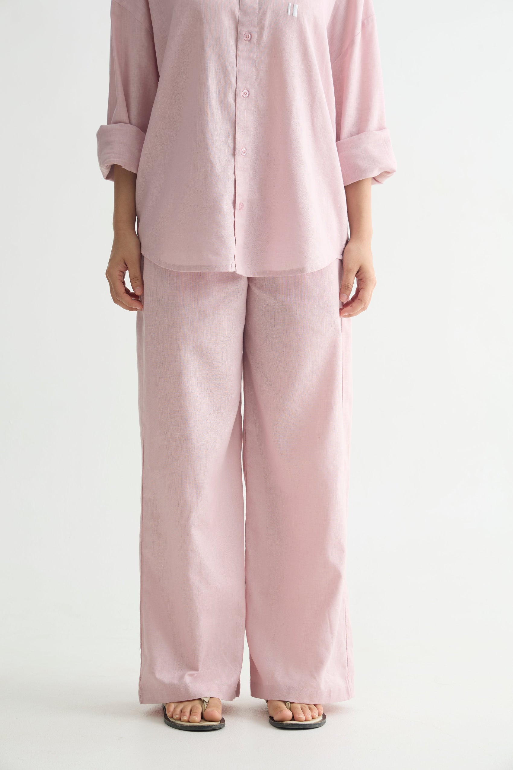 Mauve Linen Pants