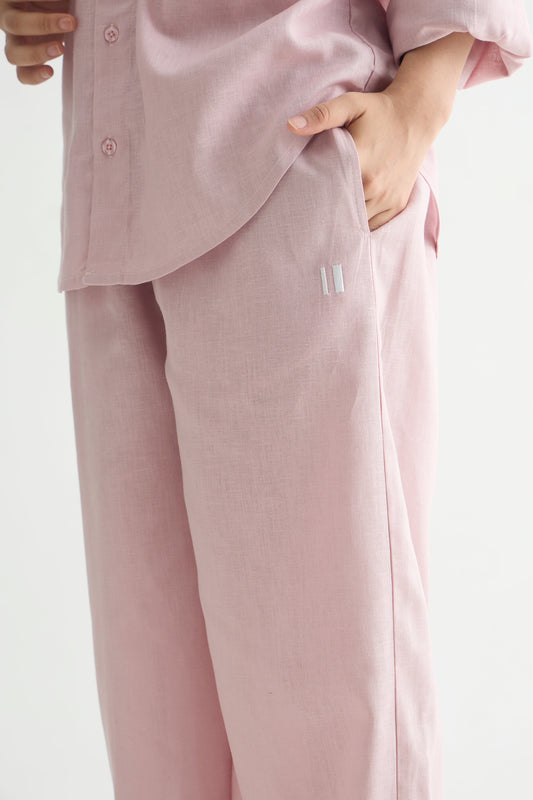 Mauve Linen Pants