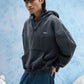 Charcoal Ombre Polo Hoodie