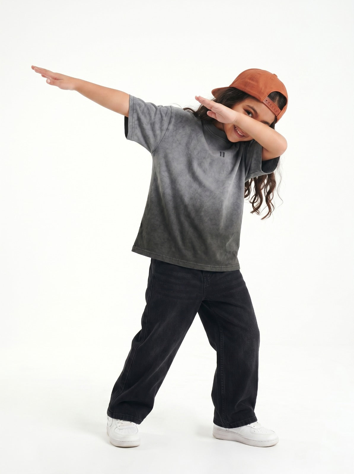 Charcoal Washed T-Shirt Jr