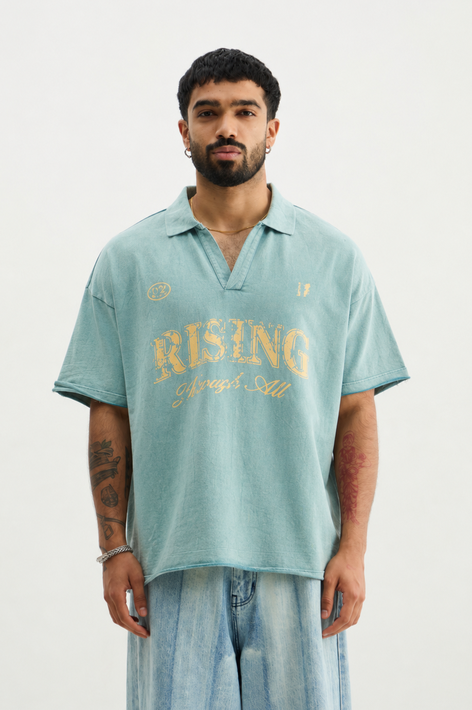 Rising Through All Mint Polo