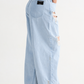 Sky Blue Wash Distressed Baggy Denim