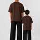 Coffee Solid T-shirt Pack of 2