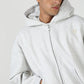 The Everyday Light Grey Hooded Zipper
