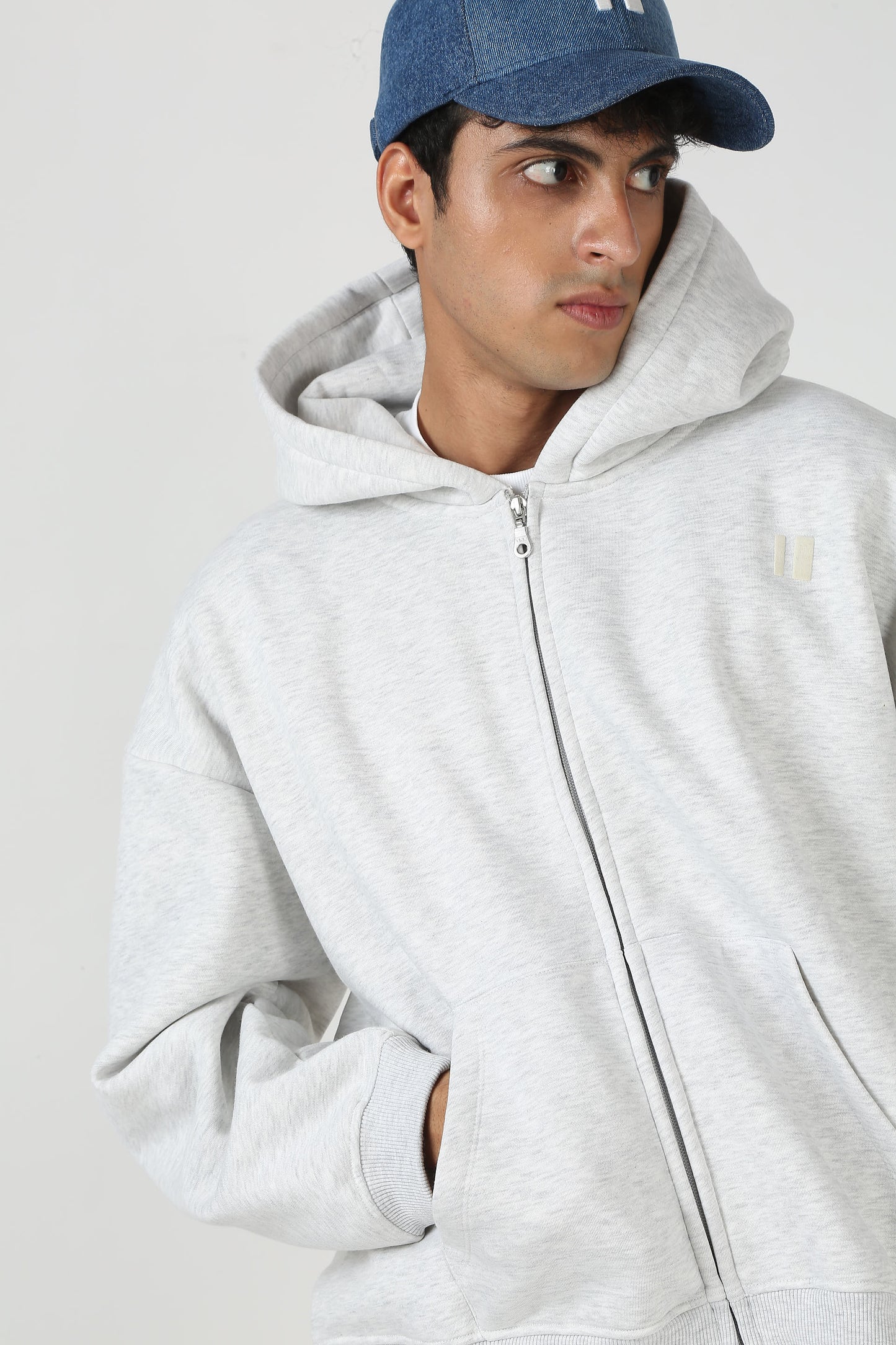 Grey Everyday Zipper Hoodie + Sweatpants Set