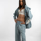 Pastel Blue Everyday Zipper Hoodie + Sweatpants Set