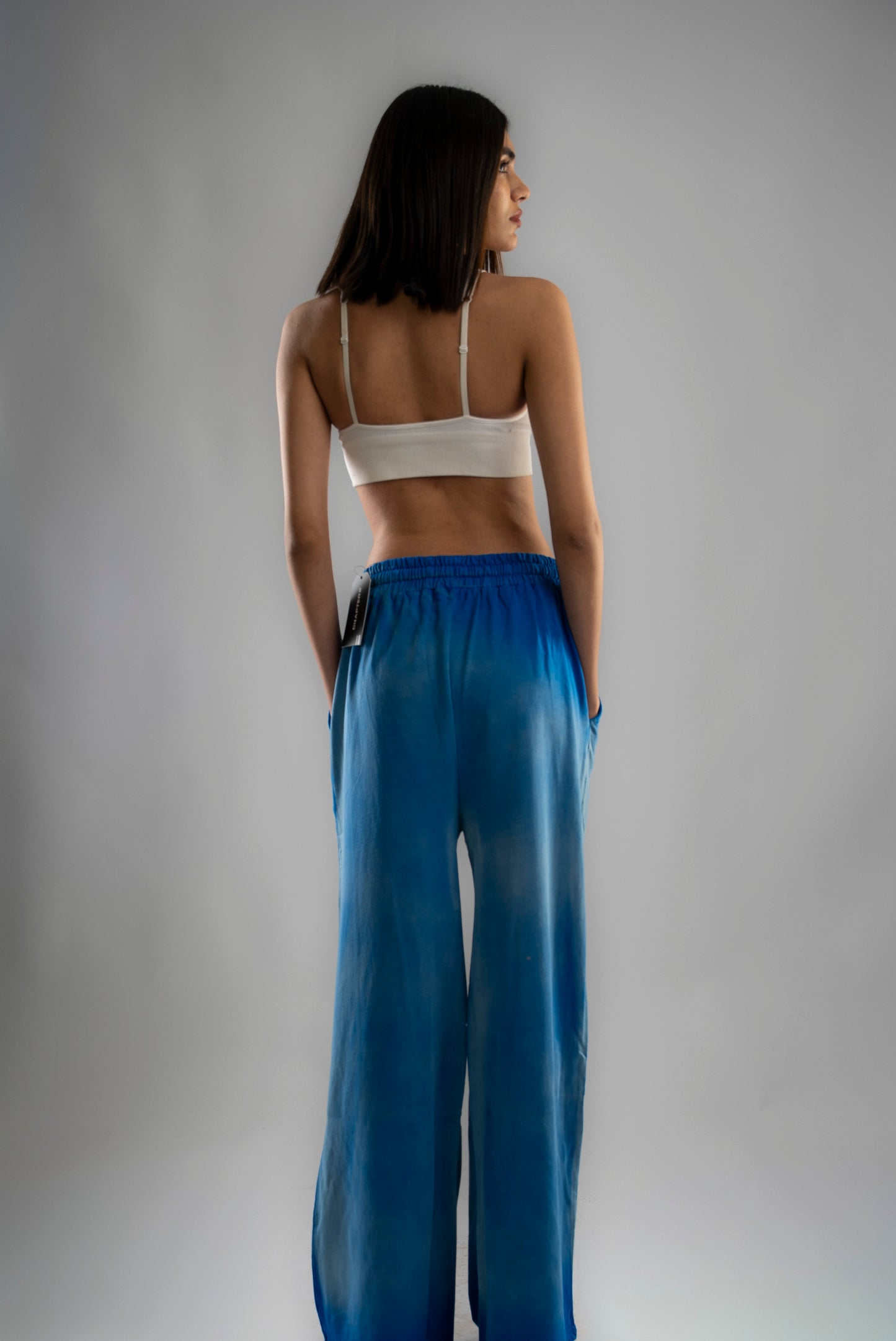 Chapter2Drip Blue spray-wash baggy joggers — view 3