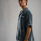 Chapter2Drip Washed Waffle Blue shirt — view 2