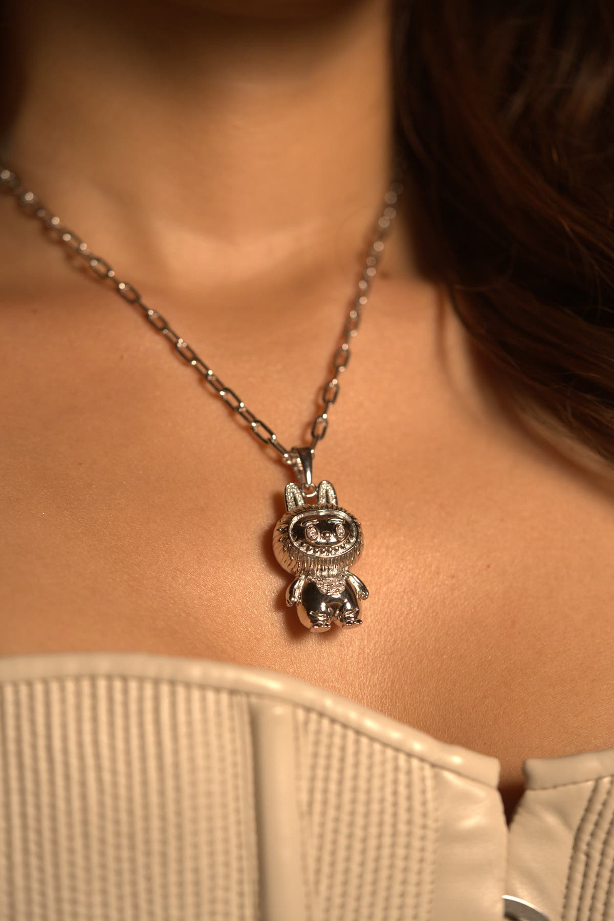 Chapter2Drip lab-grown Labubu pendant chain