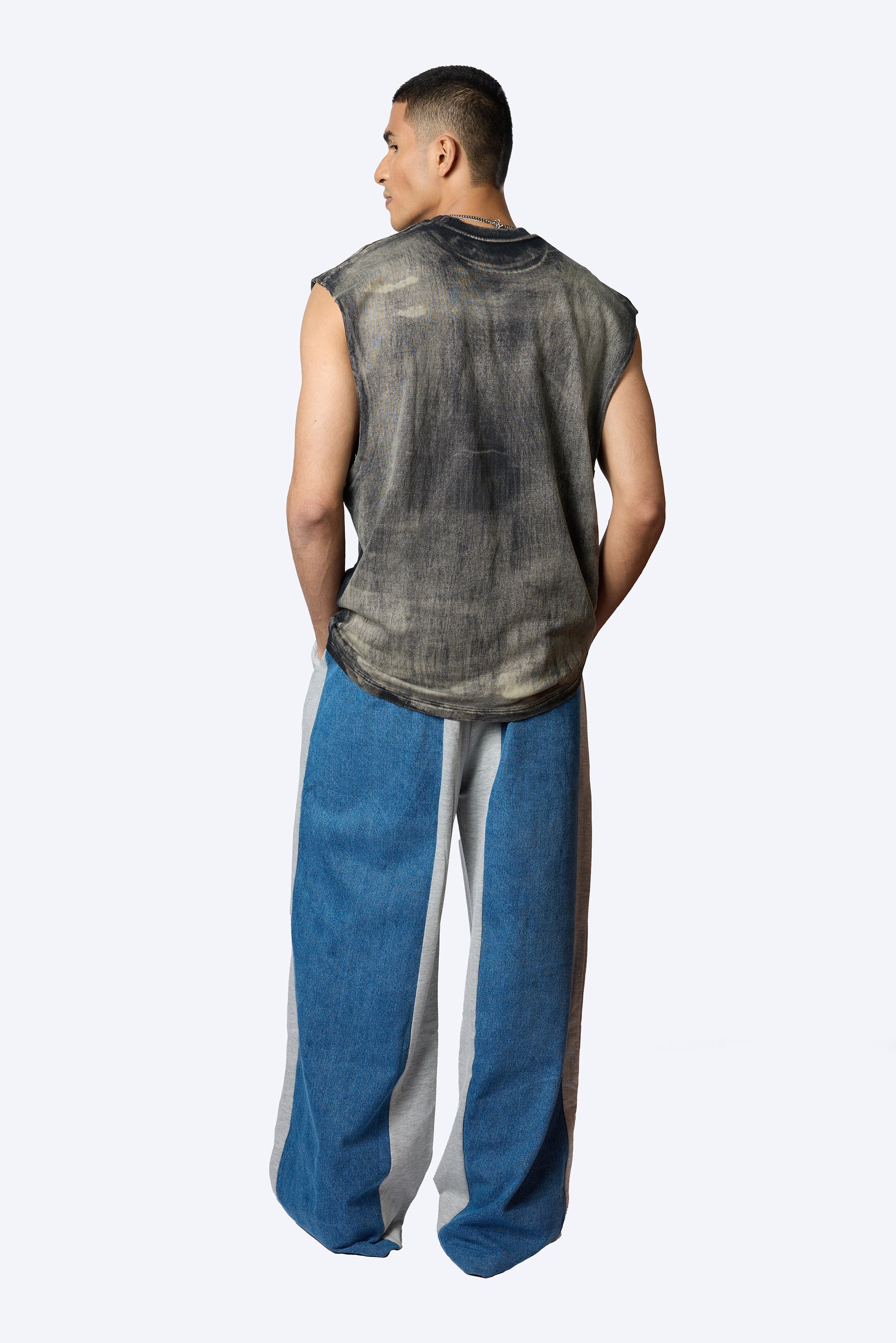 Chapter2Drip Dual Panelled baggy denim — view 2