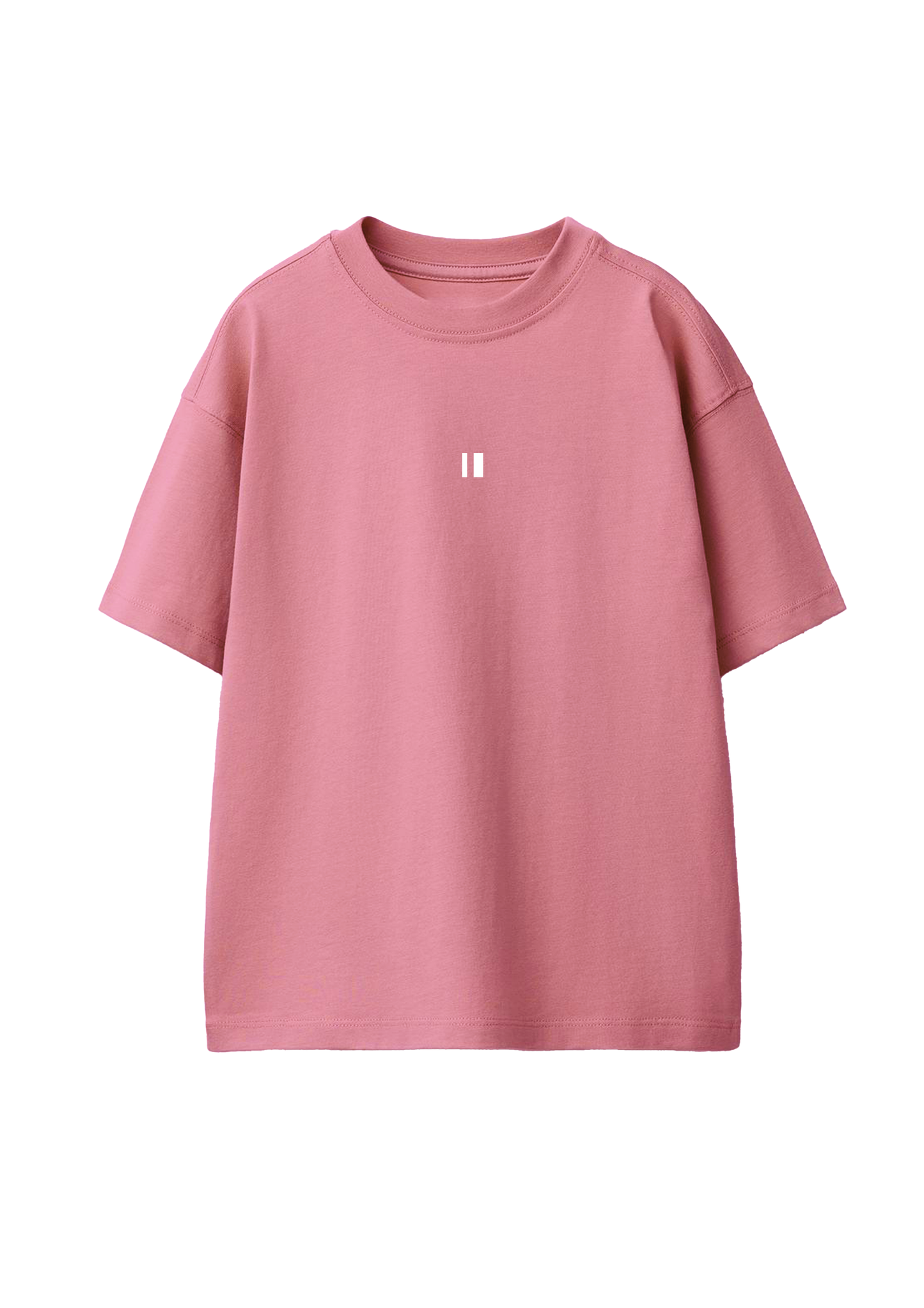 Dusty Pink Solid T-Shirt Jr