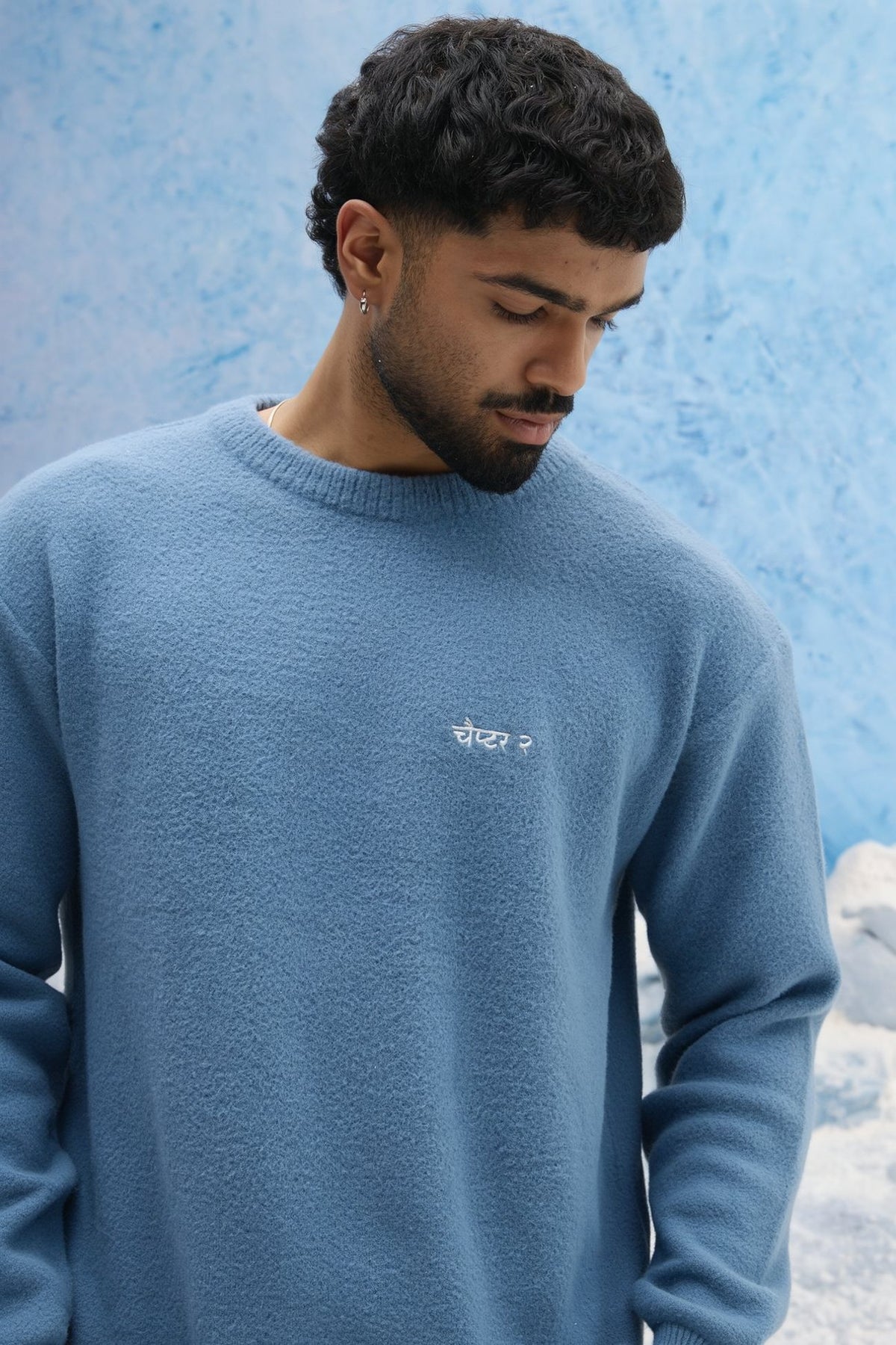 Dusty Blue Basic Sweater