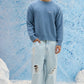 Dusty Blue Basic Sweater