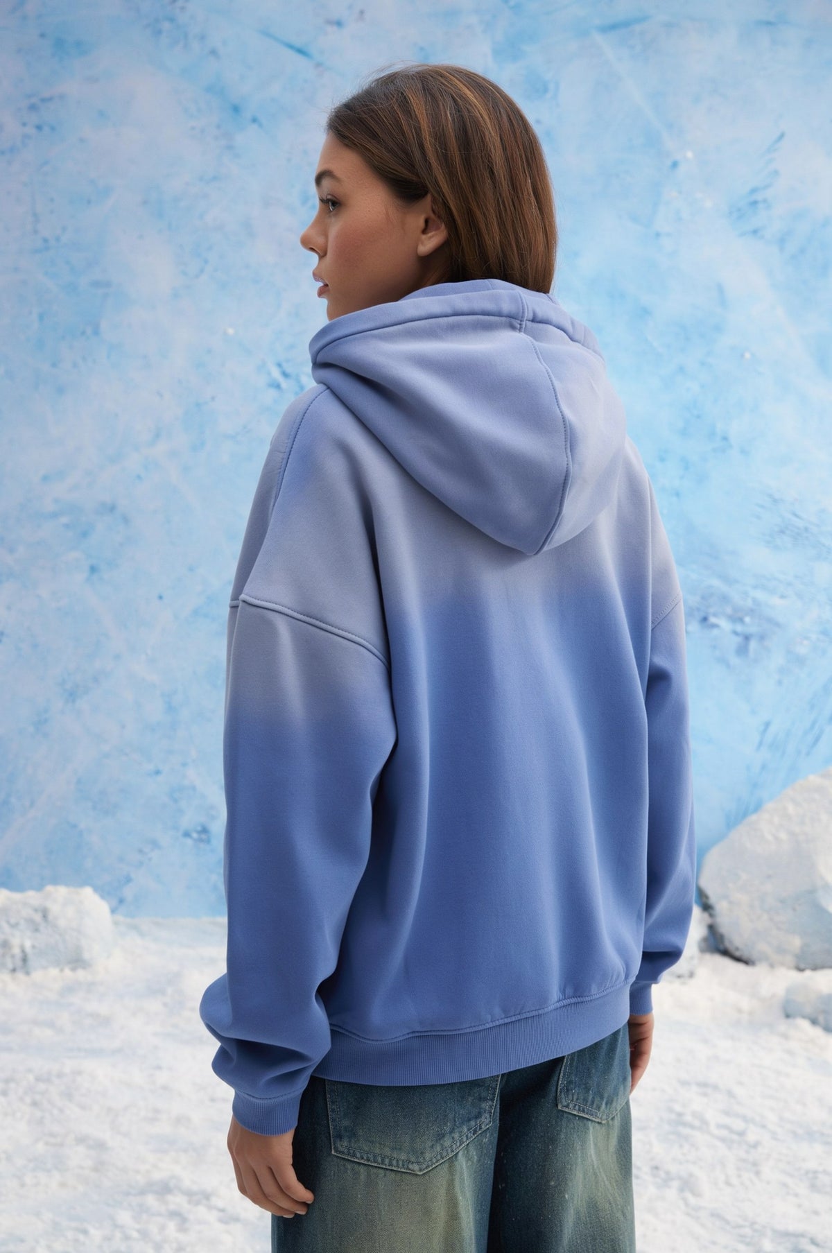 Dusty Blue Polo Hoodie