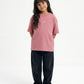 Dusty Pink Solid T-Shirt Jr