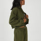The Everyday Olive Crop Zipper