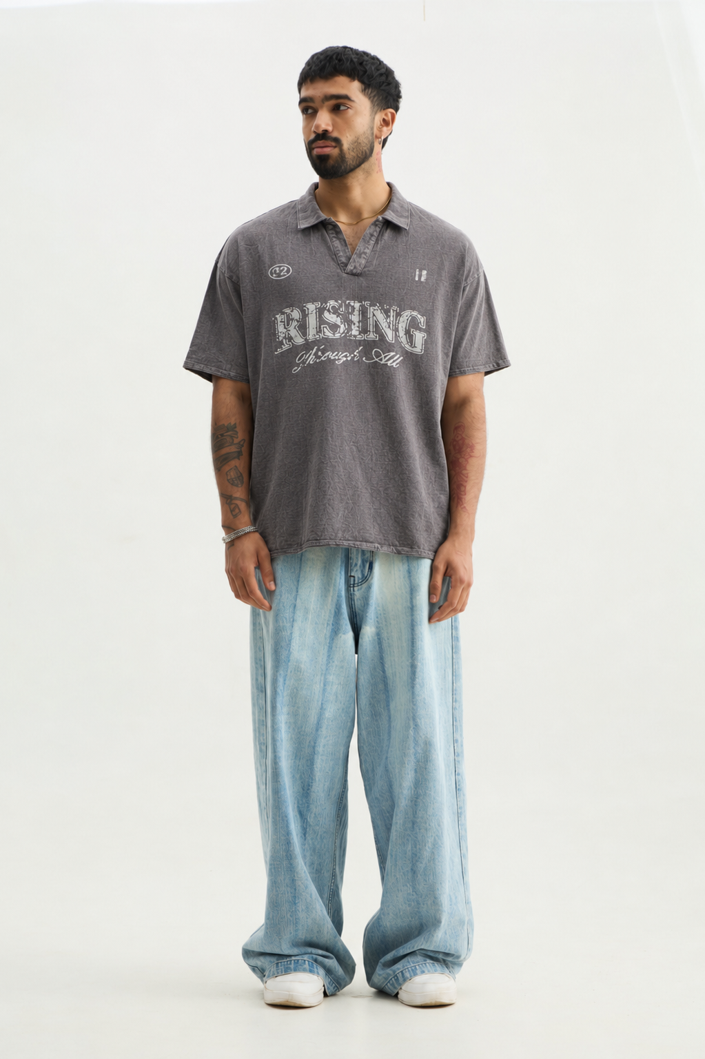 Rising Through All Charcoal Polo