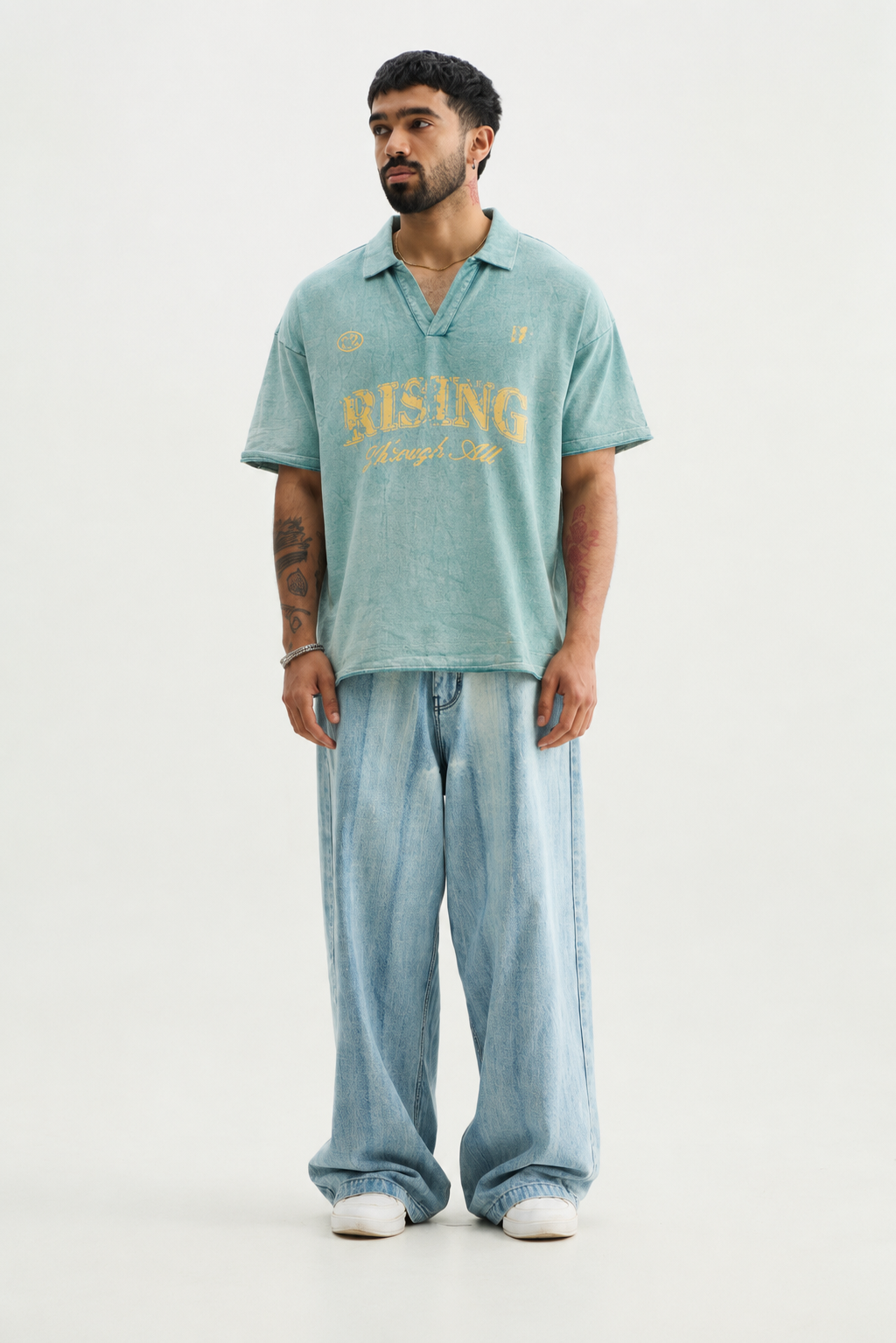 Rising Through All Mint Polo