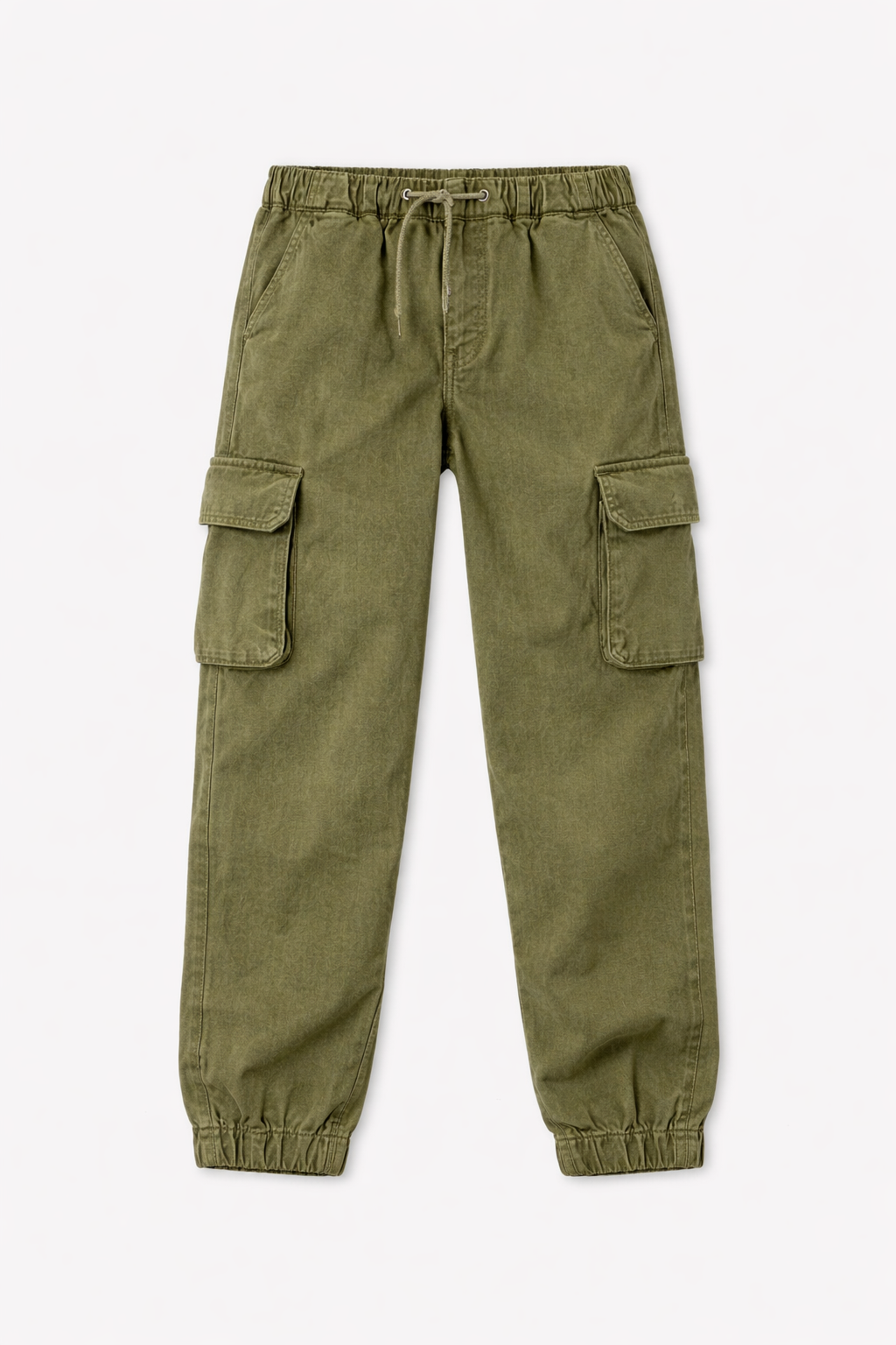 Olive Wash Denim Joggers Jr