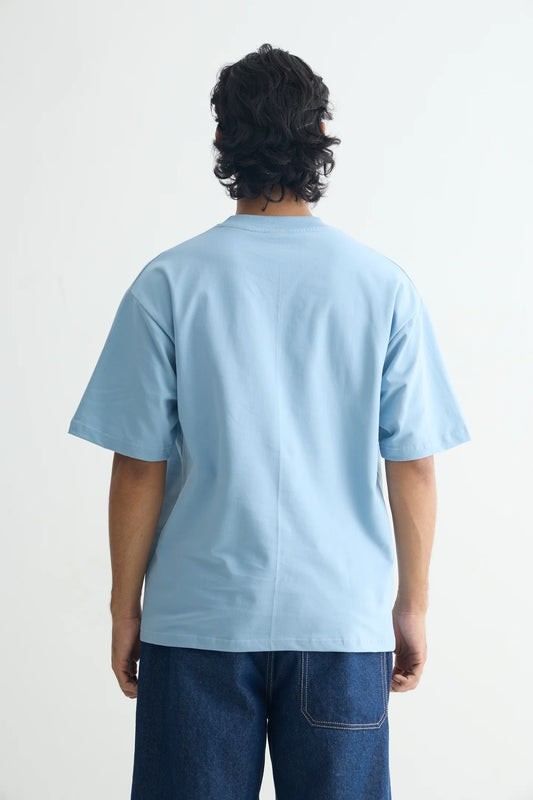 Dusty Blue Solid T-shirt
