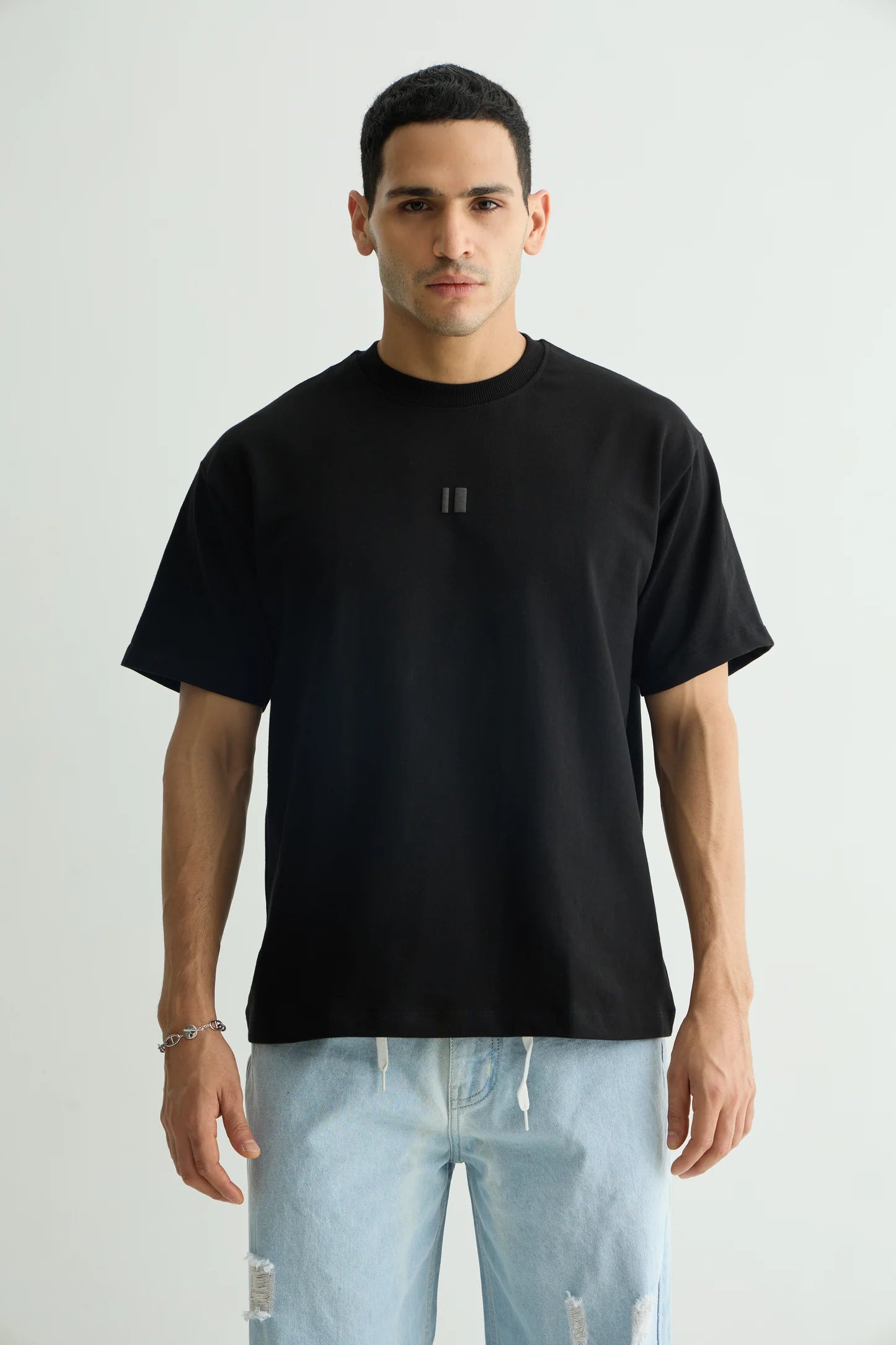 Black Solid T-Shirt