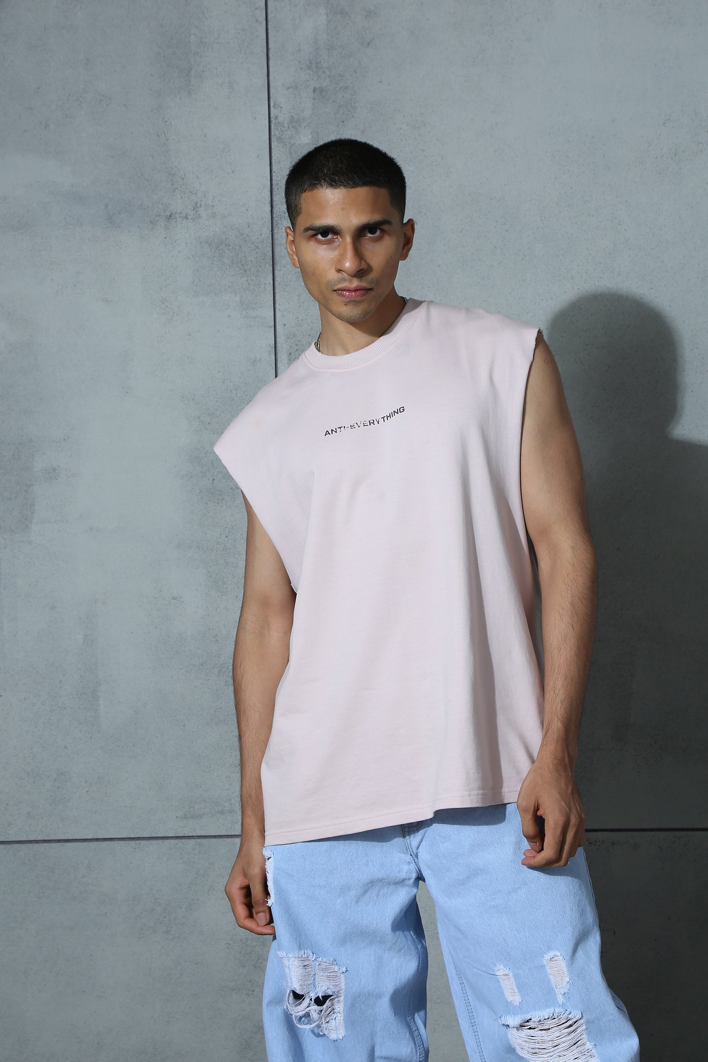 Anti-Everything Club Vest Pink & Indifferent White Pack Of 2